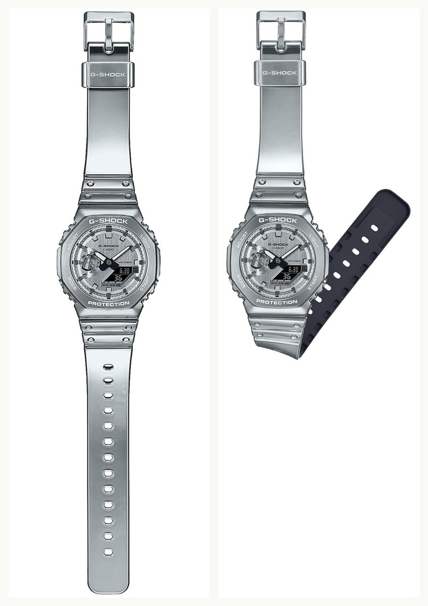 Unused CASIO G-SHOCK GM-2100YM-8AJF Silver Ana-Digi Men's Watch in