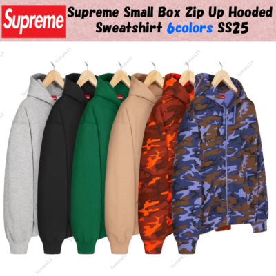 Supreme Small Box Zip Up Hooded Sweatshirt 6colors SS25 | eBay