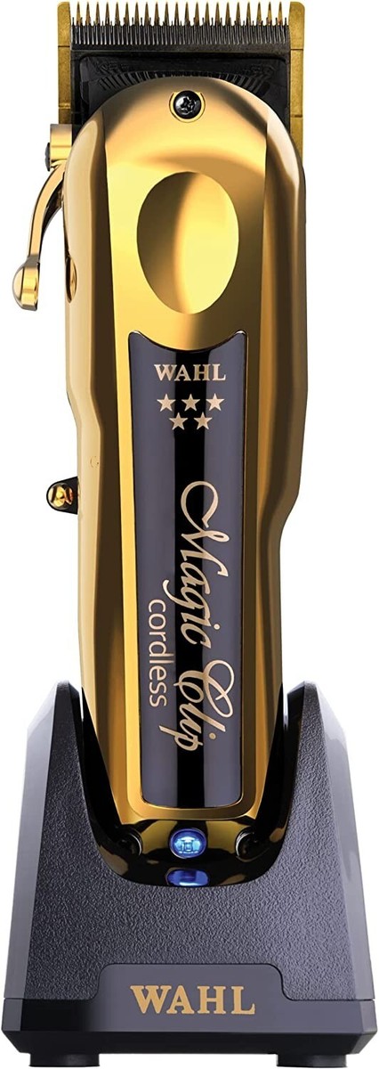 Wahl Professional 5 Star Cordless GOLD MAGIC CLIP Clipper w/ Stand