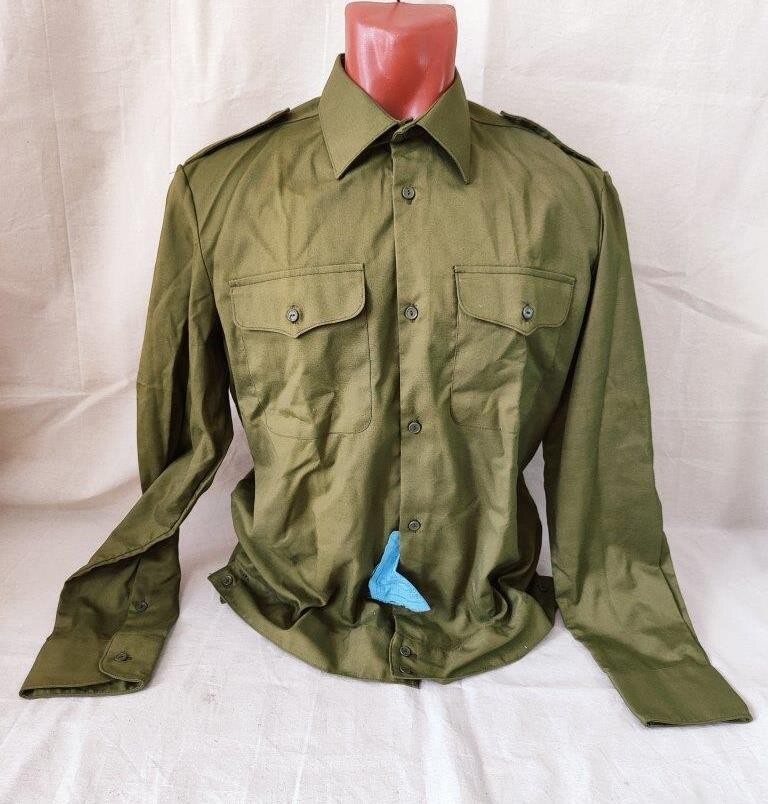 USSR Soviet Russian Army Officer Military Shirt Uniform Vintage