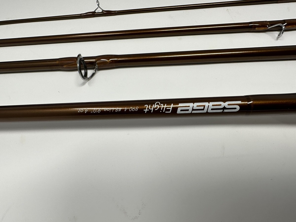 New Sage Flight 9' 4 Pc FLY FISHING ROD #890-4 With Case | eBay