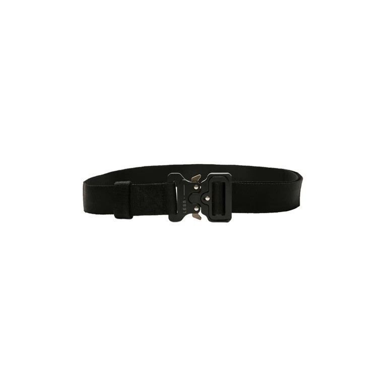 Black Silver 1017 ALYX 9SM Nylon Canvas Safety Buckle Belt Metal
