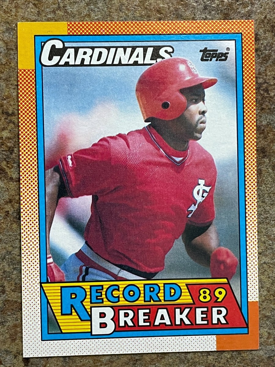 1990 Topps Record Breaker 1989 #6 Vince Coleman - St. Louis