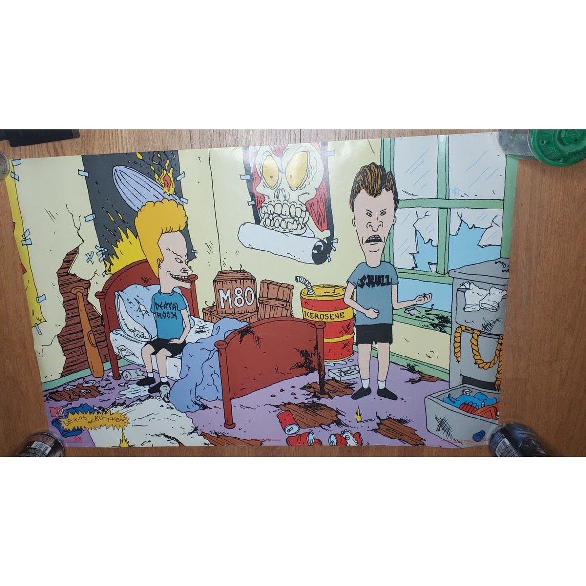 Beavis and Butthead ポスター Vintage MTV ☆Beavis and Butthead