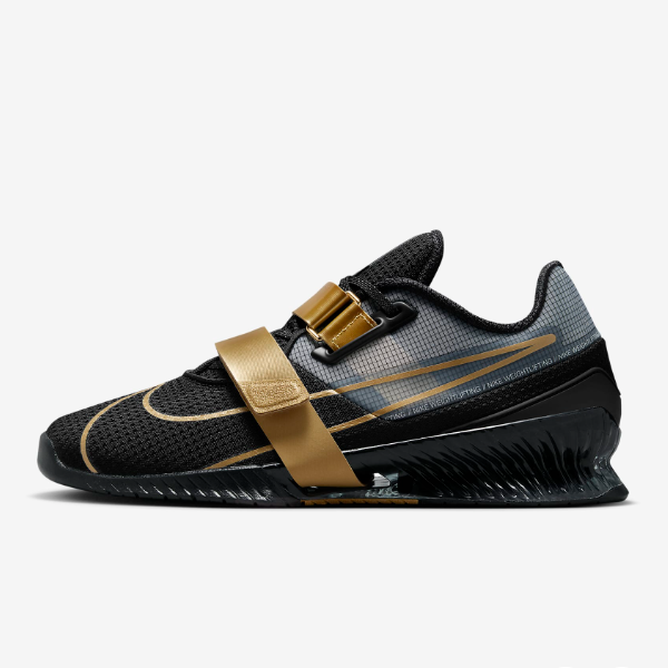 Nike Romaleos 4 SE Weightlifting Shoes 'Black & Gold' (CD3463-001