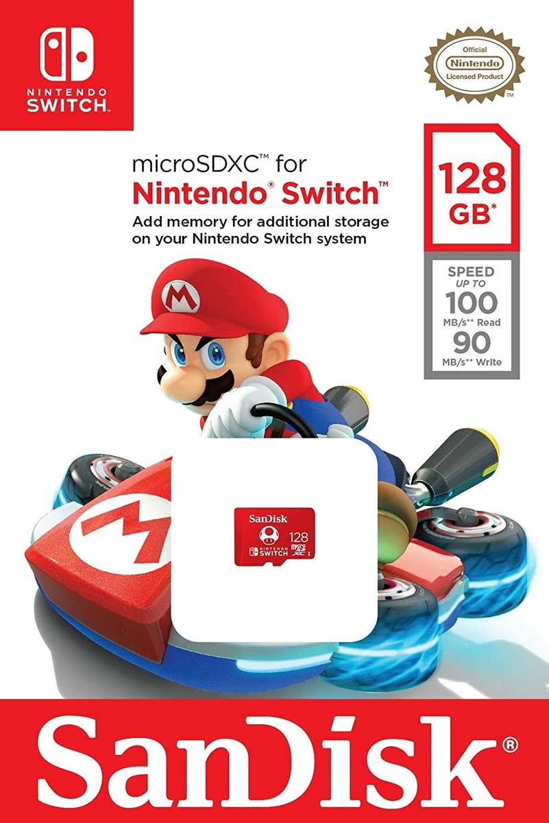 SanDisk 128GB Micro SD SDXC Memory Card for Nintendo Switch or
