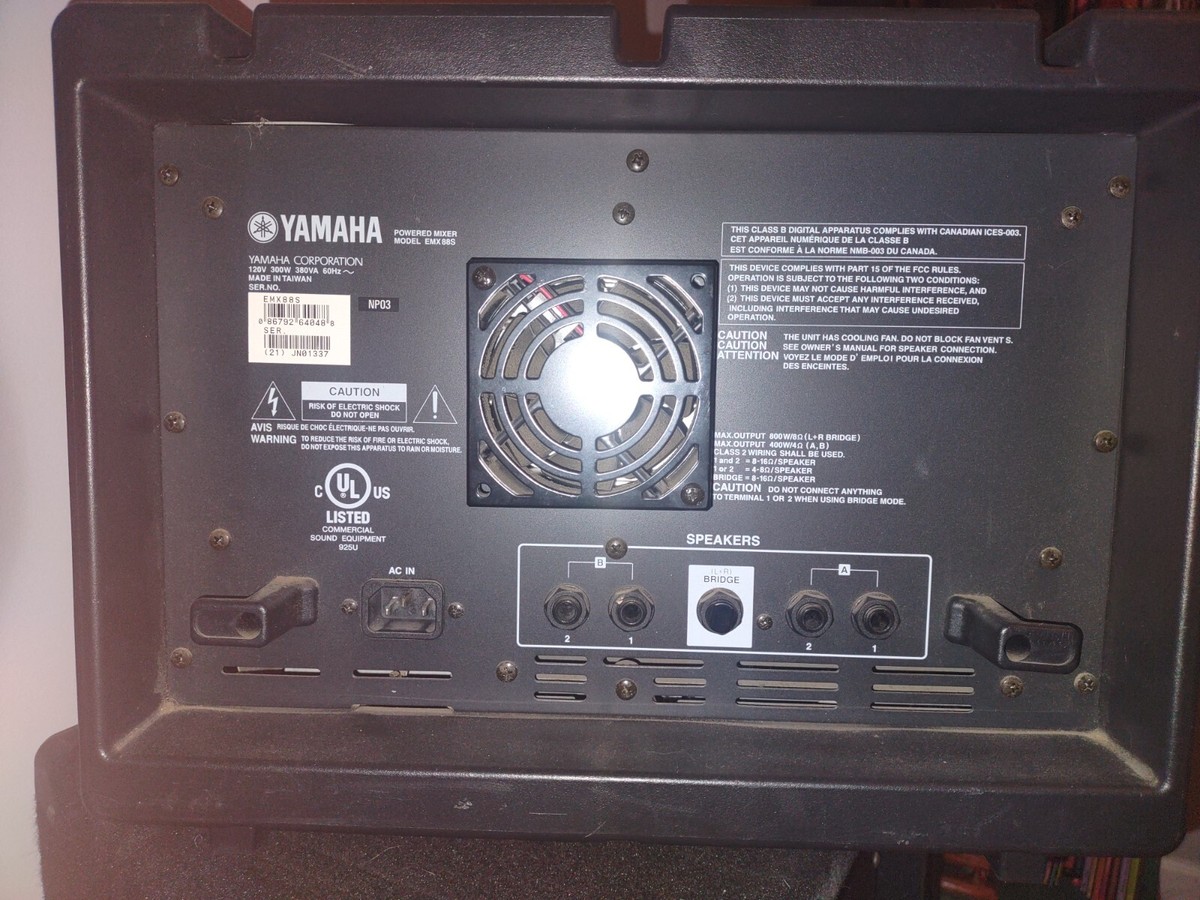 Yamaha EMX88S 8 Channel Input 400W+400W Powered Mixer | 8-23 Channels