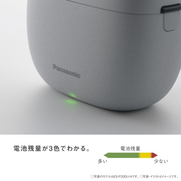 Panasonic Shaver LAMDASH PALM IN LITE 3-blade Basic Model Smoky