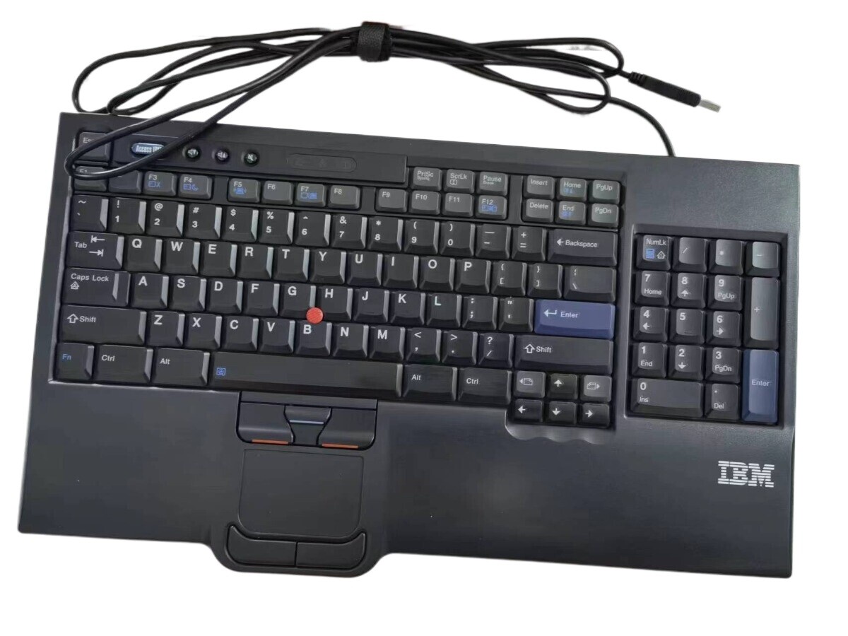 Original Lenovo IBM SK-8835 USB Wired Keyboard With Trackpad - US
