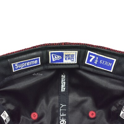 Supreme New Era World Champs NY 'Yankees' Logo Hat Red 7 1/4 FW08