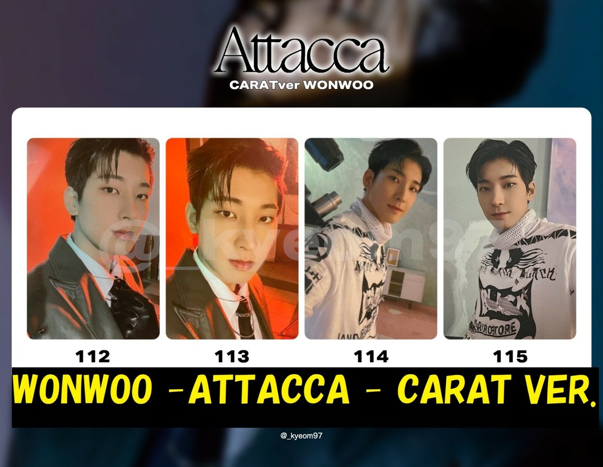 WONWOO SEVENTEEN - Attacca - CARAT ver. Official Photo card SVT