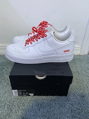 Size 12 - Supreme Air Force 1 White | eBay