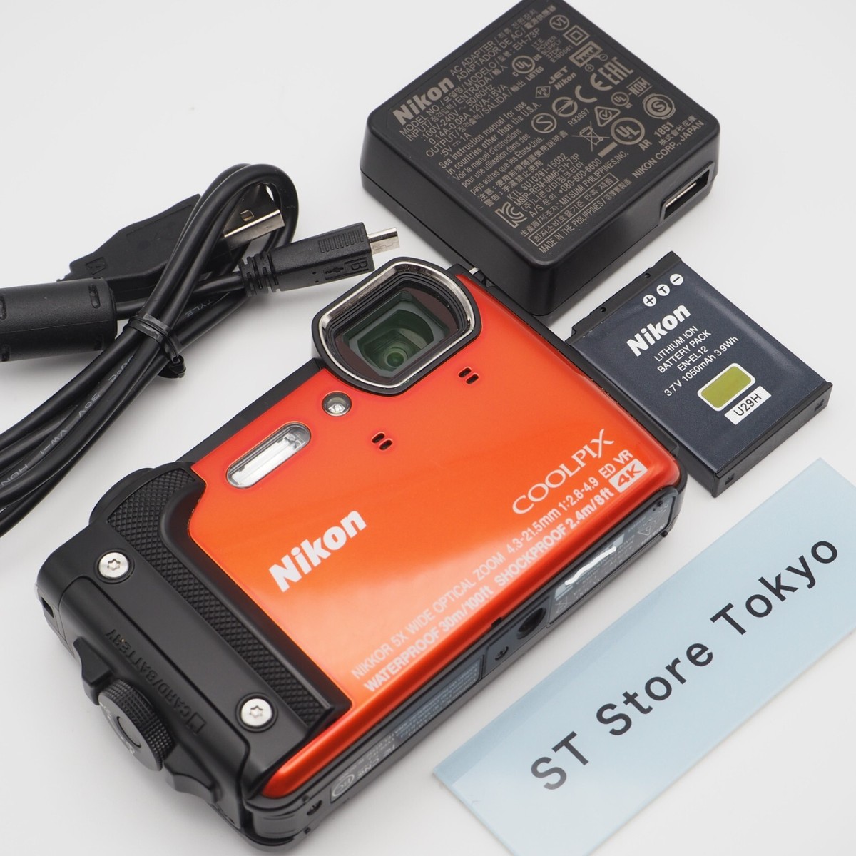Near Mint] Nikon COOLPIX W300 Waterproof 4K w/Battery,Charger