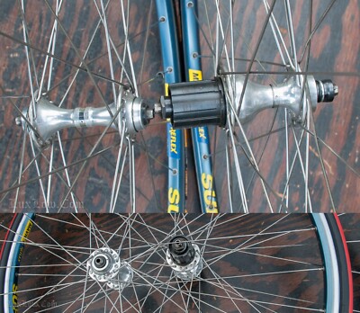 Vintage Campagnolo C Record 700c Road Bike WHEELS Mavic Reflex