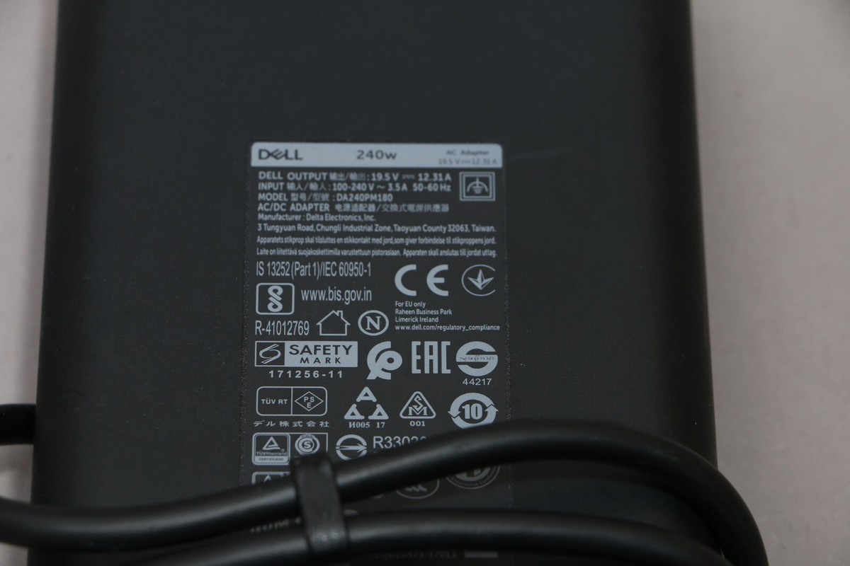 DELL 240W 19.5V 180W AC Power Adapter Charger LA240PM180 Precision