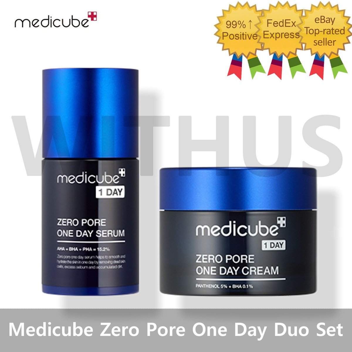 Medicube Zero Pore One Day Duo 2pcs Set Serum Cream Fedex 2~3day