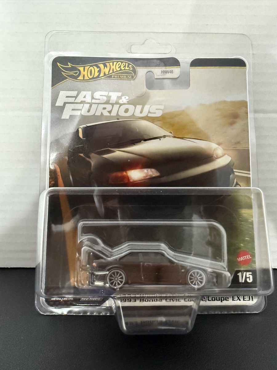 Hot Wheels 1993 Honda Civic Coupe EX EJ1 - Fast & Furious Premium