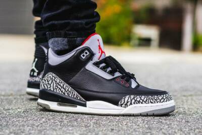 Nike Jordan 3 Retro OG Black Cement 2018 854262 001 sz 9.5