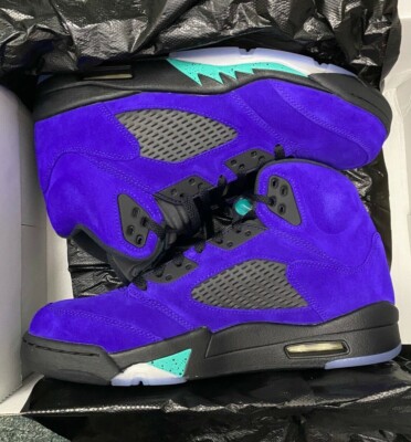 Nike Air Jordan 5 V Retro Alternate Grape Purple Black Size 8 NEW