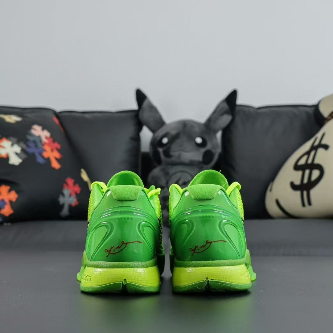 Size 9.5 - Nike Zoom Kobe 6 Protro Low Grinch for sale online | eBay