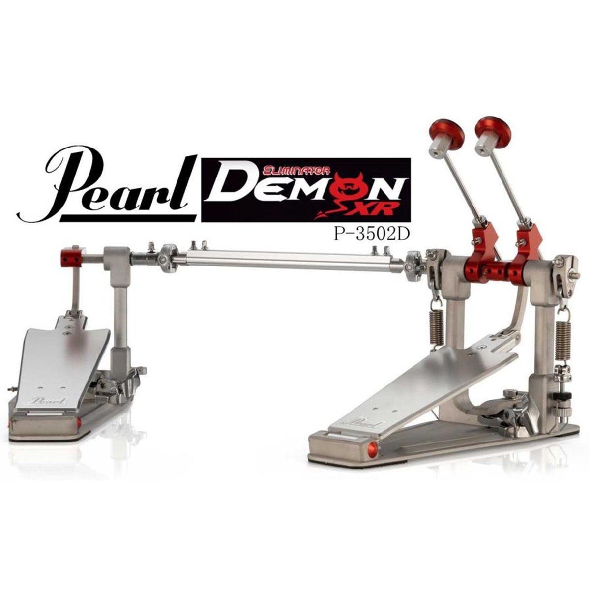 Pearl Demon XR Double Bass Drum Pedal P-3502D High-Speed Direct