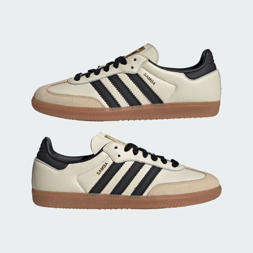 adidas Originals Samba OG ID0478 Cream White / Core Black Men's US