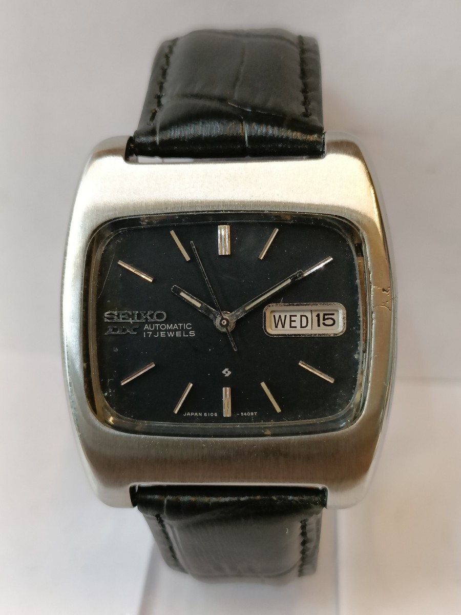 VINTAGE SEIKO DX AUTOMATIC 17 JEWELS 6106-5419 JAPAN MEN'S WORKING
