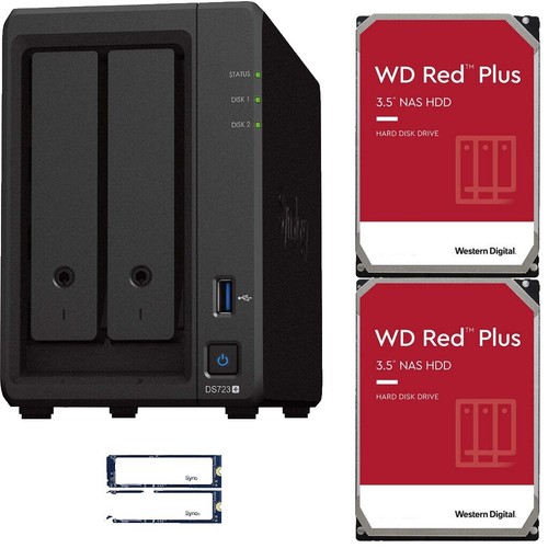 Synology DS223J NAS 2-Bay Dual HDD 2TB (2x1TB) SATA Ethernet LAN
