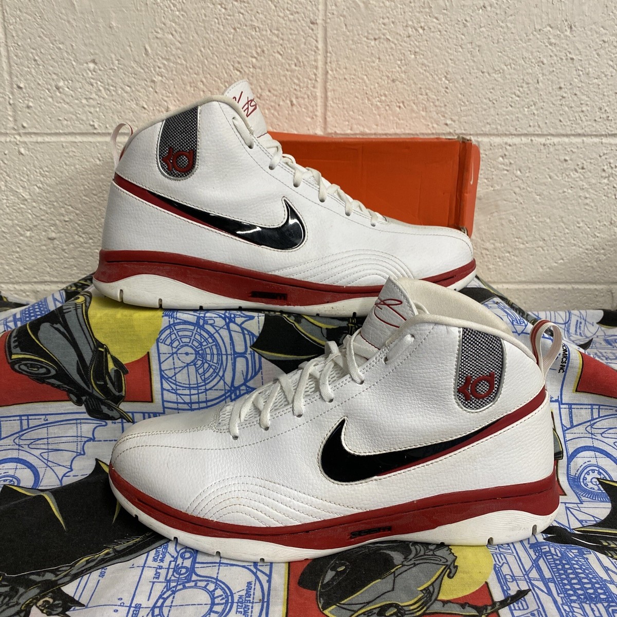 2009 Nike Zoom KD1 One 1 I Kevin Durant 344472 101 Men's Size 11.5