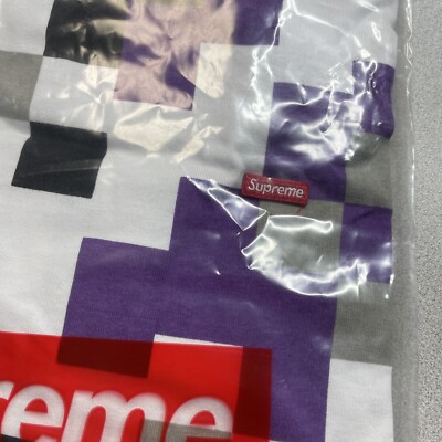 Supreme Small Box Logo Long Sleeve Short Purple Digital Camo FW20