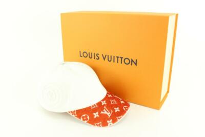 Louis Vuitton White x Terracotta Match Cap Easy Ou Pas Hat