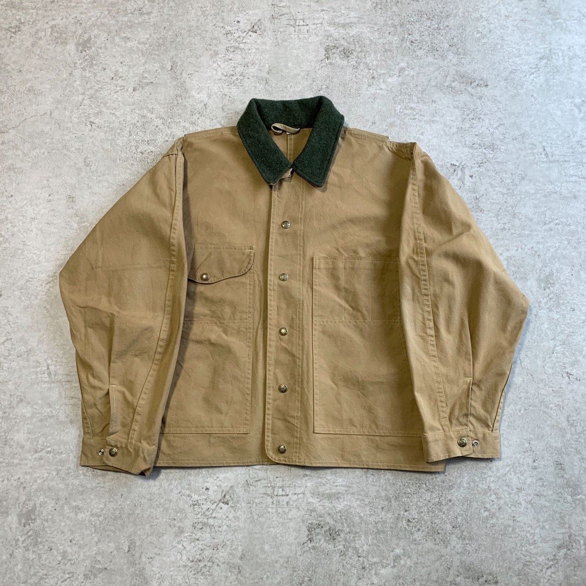 FILSON Tin Cloth Jacket Style 620 Waxed Cotton Size L Color Used
