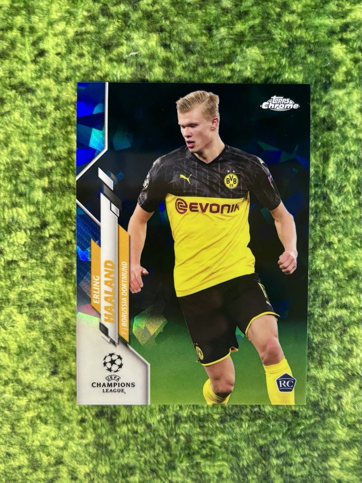 Erling Haaland 2019 Topps Chrome UEFA Champions League Sapphire