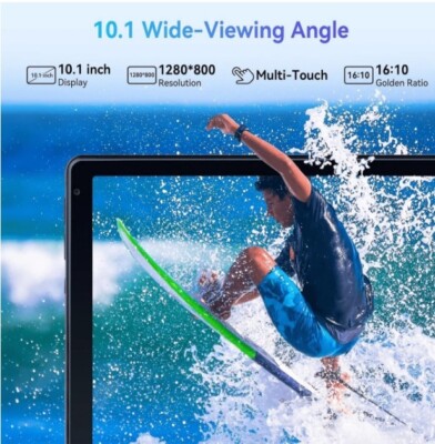 Qetupa New 10.1 Inch Android 13 Tablet 6GB 128GB Octa-Core 13MP 4G