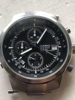 Casio Oceanus 10 bar 2714 OC-500 New Battery No Band | eBay