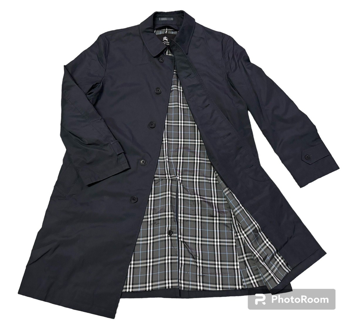 Great Condition Burberry BLACK LABEL JAPAN Navy Trench coat Nova