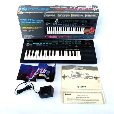 Yamaha VSS-30 PortaSound Voice Sampler Vintage Keyboard Box Manual