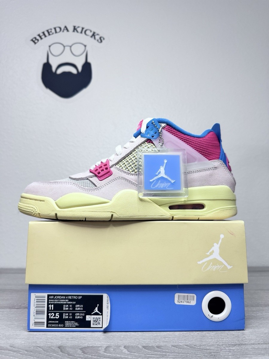 Size 11 - Jordan 4 Retro x Union LA Mid Guava Ice for sale online
