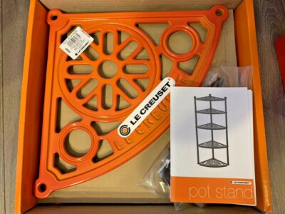 キッチン収納・ラック Le Creuset Cast Iron Pot Stand Orange Le