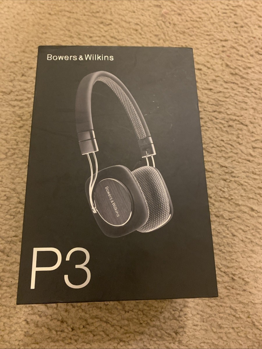 Bowers & Wilkins P3 Headphones On-Ear Black Foldable With