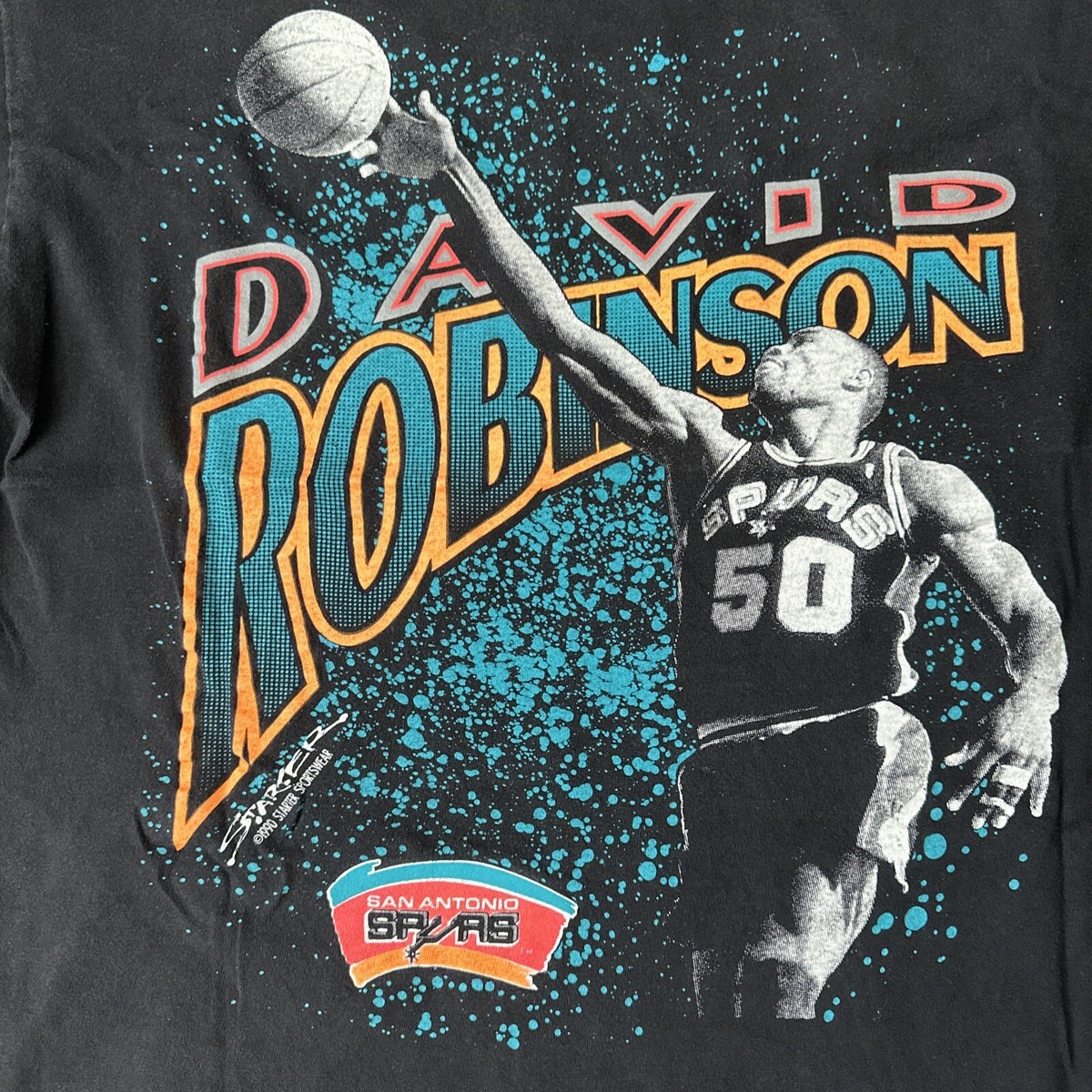 vintage 90s NBA Starter David Robinson San Antonio Spurs