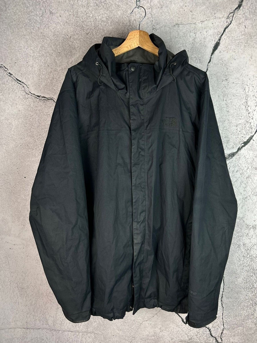 The North Face all black logo hyvent jacket | eBay
