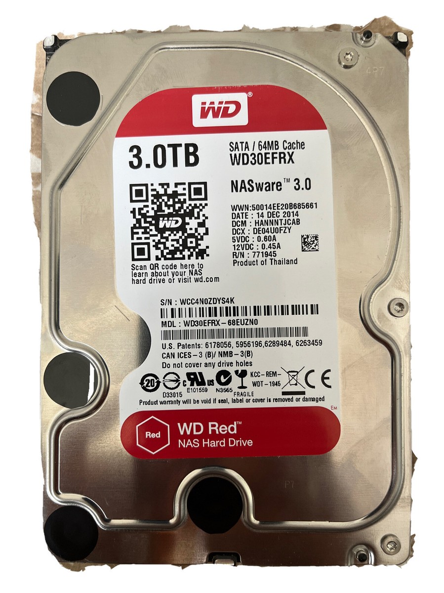 WD Red NAS 3.0 Hard Drive WD30EFRX - Hard Drive - 3 TB - SATA 6Gb