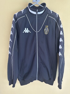 Vintage Juventus Kappa Track Jacket 1998/99 Tape Logo Football