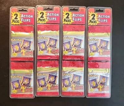 Lot Of 4) Pokemon Action Flipz Premier Edition 1999 Artbox Sealed