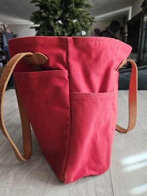 💥Filson Garment Nanamica Red Label Open Tote Bag RED Made in USA