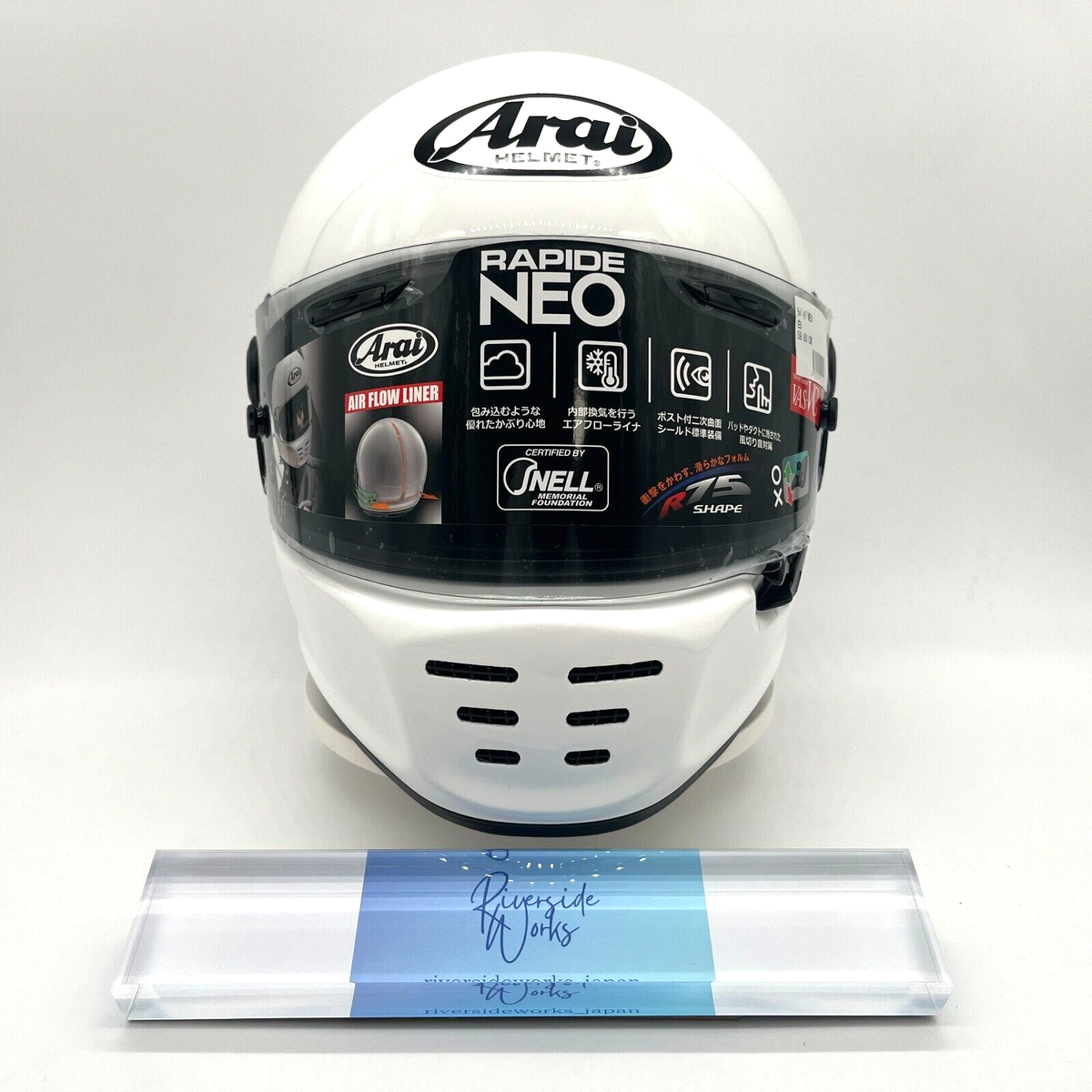 Arai RAPIDE NEO White full face Motorcycle helmet Size L 59-60cm