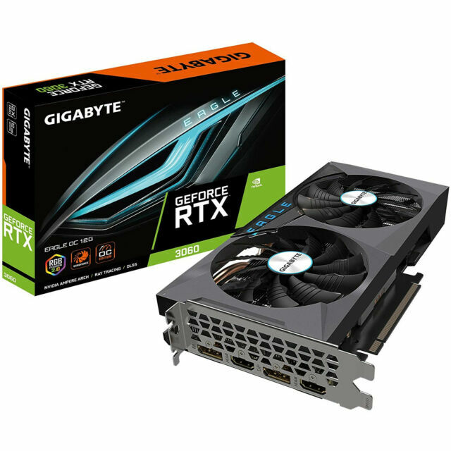 GIGABYTE GeForce RTX 3060 EAGLE OC 12GB GDDR6 Graphics Card for