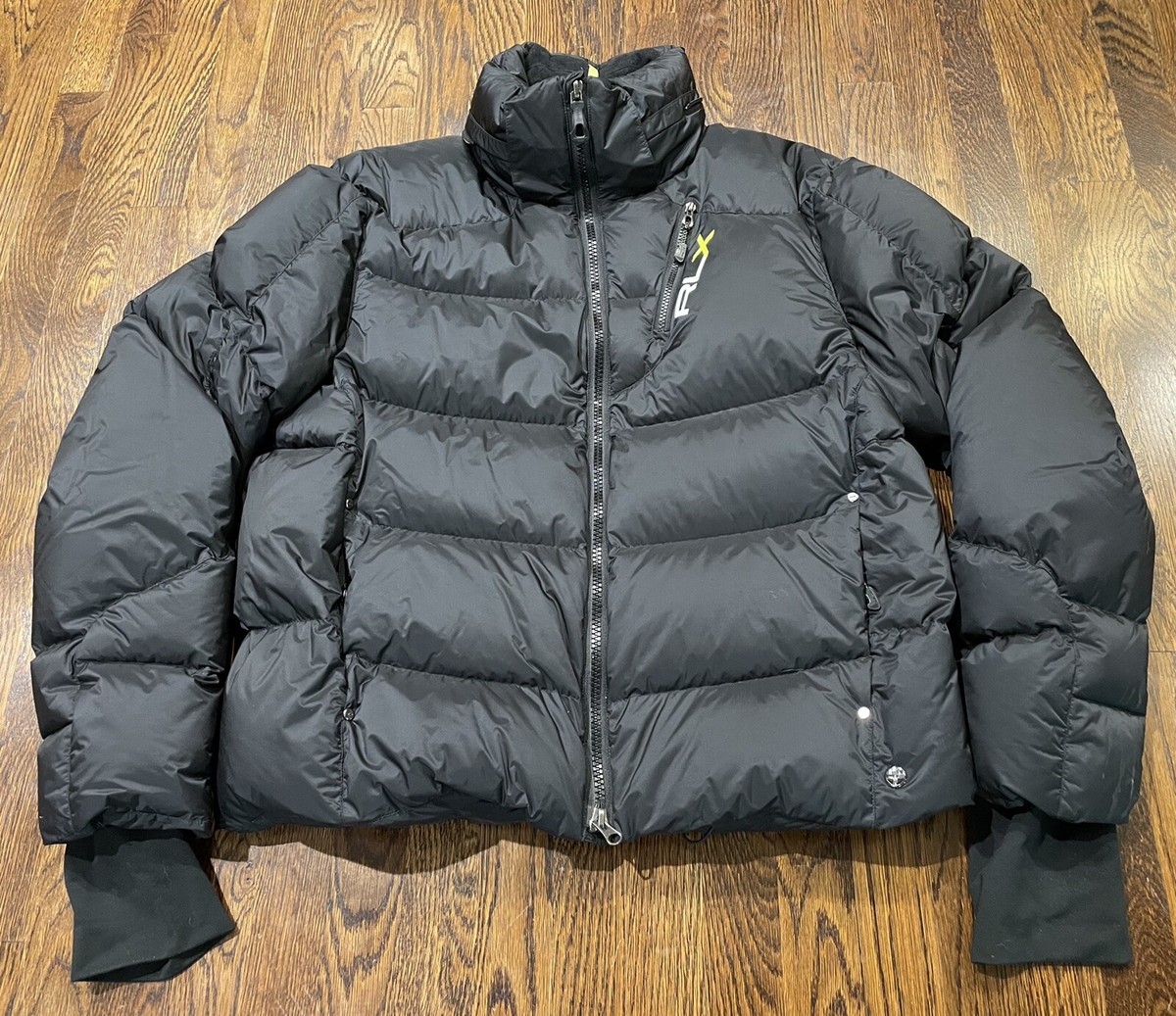 Polo Ralph Lauren RLX Puffer Down Jacket Winter Quilted Black Mens