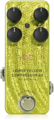 One Control Lemon Yellow Compressor 4K Guitar Effects Pedal Made